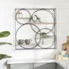 Deco 79 Metal 4 Shelves Wall Shelf, 32" x 7" x 32", Gray view 2