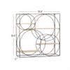 Deco 79 Metal 4 Shelves Wall Shelf, 32" x 7" x 32", Gray view 3