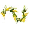 5' Yellow Daisy and Berry Floral Spring Garland view 1