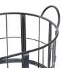 Deco 79 Metal Decorative and Functional Storage Basket Wire Grid Basket Organizer with Wheels and Handles, Set of 2 Basket for Storage 25", 22"H, Black view 2