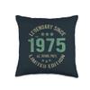 51 Year Old Bday Legend Since 1975 - Vintage 51st Birthday Throw Pillow view 1