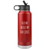 Funny Father's Day Water Bottle Ask Me About My Dad Jokes Insulated Tumbler 32oz BPA Free view 1