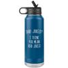 Dad Jokes I Think You Mean Rad Jokes Funny Father's Day Water Bottle for Dad Insulated Tumbler 32oz BPA Free view 1