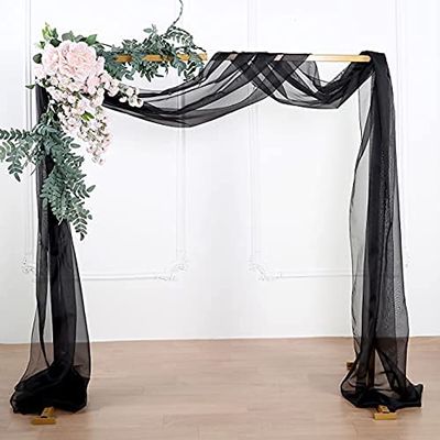 18Ft Wedding Arch Draping Fabric Backdrop Drapery for Parties Ceiling Wedding Arch Reception Drapery Fabric Dcor