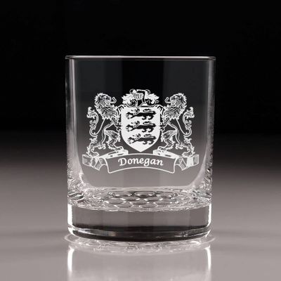 Donegan Irish Coat of Arms Nob Hill Tumblers - Set of 4