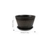 Hemoton Unique Plant Pot Imitation Wooden Barrel Planter Large Flowerpot for Succulents Decor view 2