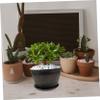 Hemoton Unique Plant Pot Imitation Wooden Barrel Planter Large Flowerpot for Succulents Decor view 3