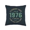 50 Year Old Bday Legend Since 1976 - Vintage 50th Birthday Throw Pillow view 1