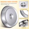 Cabilock Round Steak Cover Basting Cover Searer Splatter Guards for Frying Teppanyaki Grill Food Protective Hood view 3