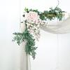 18Ft Wedding Arch Draping Fabric Backdrop Drapery for Parties Ceiling Wedding Arch Reception Drapery Fabric Dcor view 3