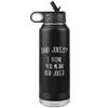 Dad Jokes I Think You Mean Rad Jokes Funny Father's Day Water Bottle for Dad Insulated Tumbler 32oz BPA Free view 1
