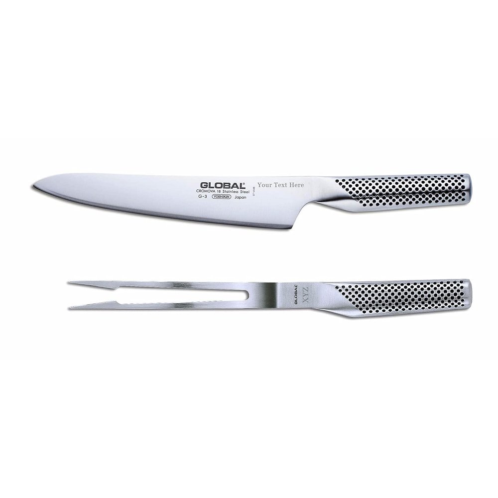 Global G-313-2 Pc. Carving Set - Personalized Engraved