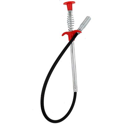 Drain Snake, Drain Clog Remover - Gutter Cleaning Tools Drain Cleaner for Toilet Sewer Shower Kitchen Bathroom Tub Clogged Drains Opener Cleaning Tool, Flexible Grabber Claw Pick Up Reacher (24 inch)