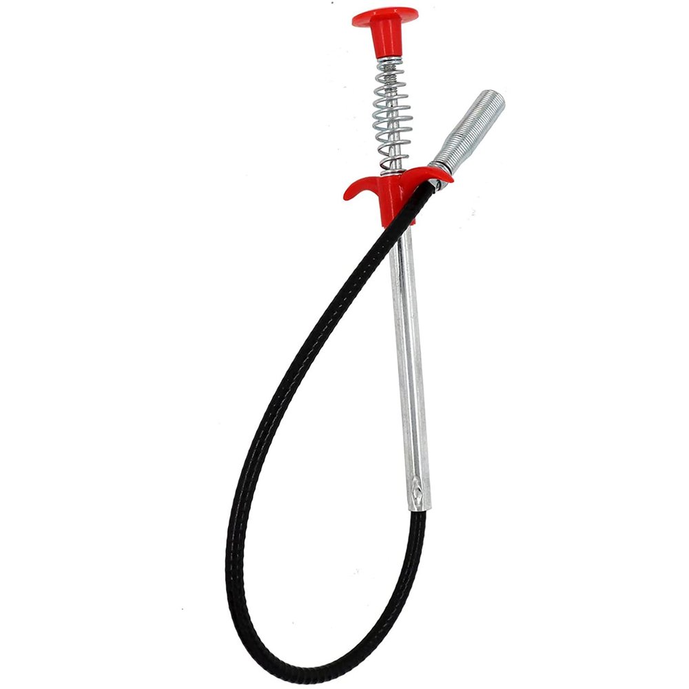 Drain Snake, Drain Clog Remover - Gutter Cleaning Tools Drain Cleaner for Toilet Sewer Shower Kitchen Bathroom Tub Clogged Drains Opener Cleaning Tool, Flexible Grabber Claw Pick Up Reacher (24 inch)