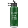 Dad Jokes I Think You Mean Rad Jokes Funny Father's Day Water Bottle for Dad Insulated Tumbler 32oz BPA Free view 1