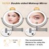 Gospire 8.5" Wall Mounted Lighted Double-Sided 1X/10X Magnifying Mirror view 2