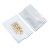 PABCK 300 Pack 5.5x7.9 inch (Usable Size 5.1x7.5 inch) White Clear Front Open Top 2.8mil Plastic Vacuum Pouch Heat Sealable Bags for Food Storage Packets Mini Sample with Tear Notches view 1