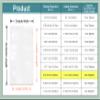 PABCK 300 Pack 5.5x7.9 inch (Usable Size 5.1x7.5 inch) White Clear Front Open Top 2.8mil Plastic Vacuum Pouch Heat Sealable Bags for Food Storage Packets Mini Sample with Tear Notches view 3