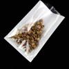 PABCK 300 Pack 5.5x7.9 inch (Usable Size 5.1x7.5 inch) White Clear Front Open Top 2.8mil Plastic Vacuum Pouch Heat Sealable Bags for Food Storage Packets Mini Sample with Tear Notches view 4