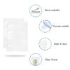 PABCK 300 Pack 3.9x5.9 inch (Usable Size 3.5x5.7 inch) White Clear Front Open Top 2.8mil Plastic Vacuum Pouch Heat Sealable Bags for Food Storage Packets Mini Sample with Tear Notches view 2