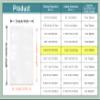 PABCK 300 Pack 3.9x5.9 inch (Usable Size 3.5x5.7 inch) White Clear Front Open Top 2.8mil Plastic Vacuum Pouch Heat Sealable Bags for Food Storage Packets Mini Sample with Tear Notches view 3