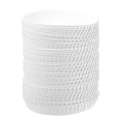 Hemoton Ice Cream Cups with Lids 100pcs Disposable Cup Cover Paper Hot Cup Lids Recycled Drinking Coffee Covers for Cafe Hotel KTV Bars 75mm Soup Cups with