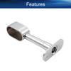 Yinpecly Shower Curtain Rods Wardrobe Pipe Lever Wall Mounted Support Bracket Suitable Pipe Diameter 0.63" x 1.18" Bright Light Tone 6pcs view 3