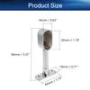 Yinpecly Shower Curtain Rods Wardrobe Pipe Lever Wall Mounted Support Bracket Suitable Pipe Diameter 0.63" x 1.18" Bright Light Tone 6pcs view 4