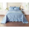 BrylaneHome Lily Damask Bedspread - King, Blue view 1