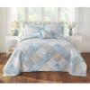 BrylaneHome Patchwork Bedspread - King, Soft Blue view 1