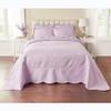 BrylaneHome Lily Damask Bedspread - King, Lilac view 1