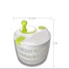 BCGT Salad Spinner Salad Spinner, Large 4L Lettuce Washer and Dryer Perfect for Washing and Drying Leafy Vegetables (Green/White) (Color : Green) view 4