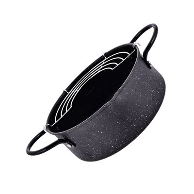 1pc Detachable Frying Pot Nonstick Household Frying Pan for Chicken Wings French Fries Compatible with Induction Gas Stoves Storage