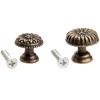 YUNSI Creative Handles 5pcs Antique Bronze Furniture Cabinet Knobs and Handles Kitchen Drawer Cupboard Door Pull Handle Jewelry Wood Box Wooden Handles Hardware Handle(20X18mm) view 3