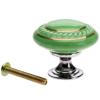 YUNSI Creative Handles 1pc Round Cabinet Knobs Ceramic Furniture Handles Door Drawer Cupboard Wardrobe Pull Handle Furniture Home Kitchen Accessories Hardware Handle(Green) view 1