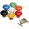 YUNSI Creative Handles 1pc Round Cabinet Knobs Ceramic Furniture Handles Door Drawer Cupboard Wardrobe Pull Handle Furniture Home Kitchen Accessories Hardware Handle(Green) view 4