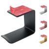 Aluminum Under-Desk Headphone Hanger with Strong Adhesive (1 Pack, Black) view 1