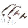 YUNSI Creative Handles 1Pc Zinc Alloy Furniture Handles Wardrobe Door Pulls Dresser Drawer Handles Kitchen Cabinet Knobs and Handles Chinese Hardware Hardware Handle(Double Hole Red) view 2