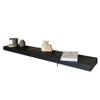 joelsantiques 60 Inch Wooden Floating Shelves for Wall - 60x8x2 in - Made of Natural Wood - Long Wall Shelves for Bedroom - Perfect for Living Room, Kitchen - Made in USA - Black view 1