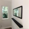 joelsantiques 60 Inch Wooden Floating Shelves for Wall - 60x8x2 in - Made of Natural Wood - Long Wall Shelves for Bedroom - Perfect for Living Room, Kitchen - Made in USA - Black view 2