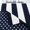 Sailor Star Navy Blue White Striped Pattern 100% Cotton Quilt Bedding Set,Reversible Coverlet,Bedspread for Kids Boy(Popeye 's, Twin - 2 Piece) view 4