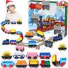 JOYIN 2025 Christmas Countdown Advent Calendar with 12 PCS Wooden Train Cars Magnetic Train Sets,12 Days Cars Advent Calendar for Boys Kids, Christmas Party Favor, Classroom Prizes Xmas Gift view 1