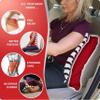 AJUVIA QiPillow - Pain Relieving Lumbar Support Throw Pillows for Couch, 18x18in Inflatable Ergonomic Back Support Square Pillow for Car, Chair and Recliner (Burgundy) view 2