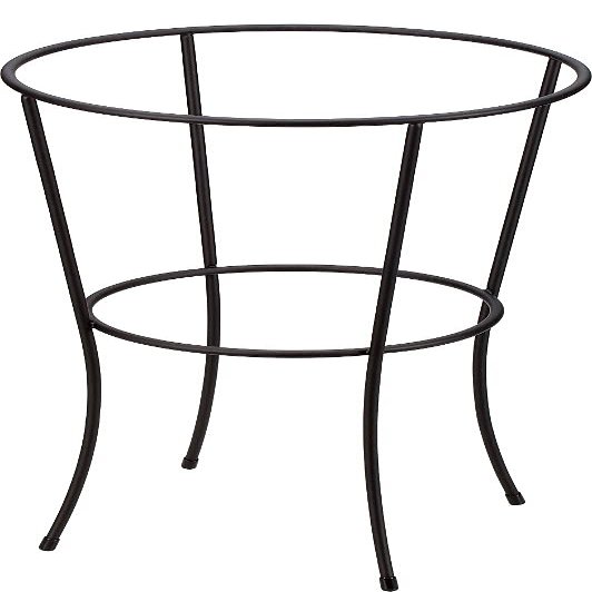 Todai RF-724-ST PP Rattan Display Basket, Round, Food Basket, Hand Included, Dedicated Stand, 13.2 x 13.2 x 21.7 inches (33.5 x 33.5 x 55 cm)