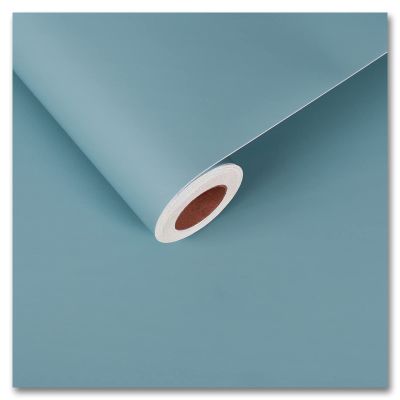 CRE8TIVE Thickened Ocean Blue Wallpaper Peel and Stick 24"x118" Self Adhesive Removable Light Blue Contact Paper Waterproof Decorative Vinyl Film for Bedroom Bathroom Countertops Cabinets Drawer Walls
