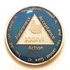 36 Year Al-Anon Medallion - Al-Anon Blue, Tri-Plate Medallion, Chip, Coin, Token view 1