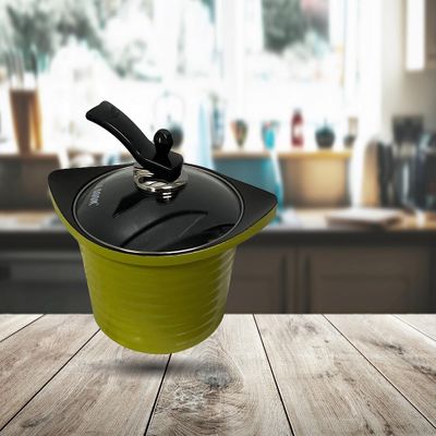 20cm (9") 3D Non-Stick Ceramic Sauce Pot Cookware Heavy Gauge 2.5L MADE IN KOREA