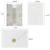 50sets Christmas Snowflake invitations snow Flower Laser Cut Wedding Invitation Card custom white Lace Invites with Envelope & Inner Paper (Gliter Silver), 18*12.5CM view 2