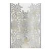 50sets Christmas Snowflake invitations snow Flower Laser Cut Wedding Invitation Card custom white Lace Invites with Envelope & Inner Paper (Gliter Silver), 18*12.5CM view 3