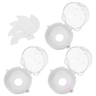 3 Pack Child Safety Stove Knob Covers for Gas Stove White PP